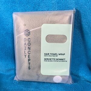 Daily Concepts Hair Towel Wrap - Light Taupe